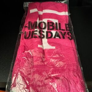 T-Mobile Tuesdays Pink and White Scarf Unisex BRAND NEW
